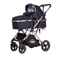 Coche moises Galaxy de aluminio Baby CAM con bolso pañalero